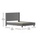 Flash Furniture Platform Bed, Riverdale, Queen, Dark Gray HG-47-GG - alternate 2